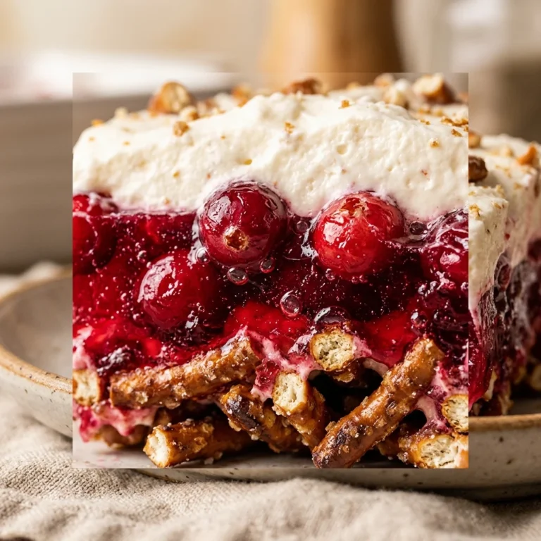 Cranberry Pretzel Jello Salad