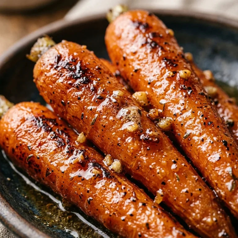 Easy Honey Garlic Butter Roasted Carrots