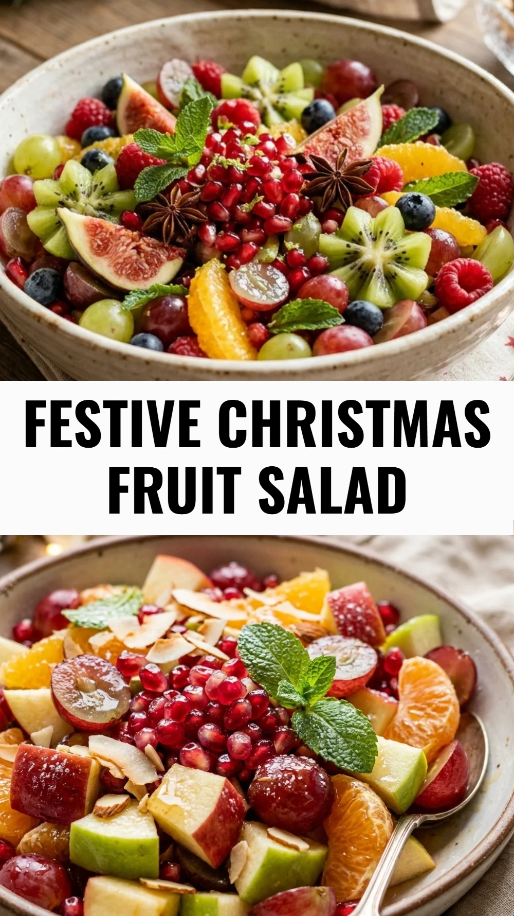 Festive Christmas Fruit Salad