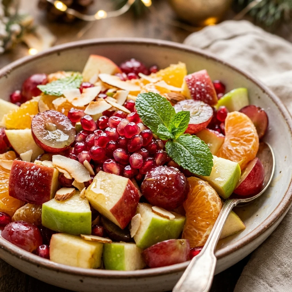 Festive Christmas Fruit Salad