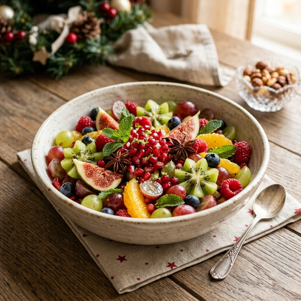Festive Christmas Fruit Salad