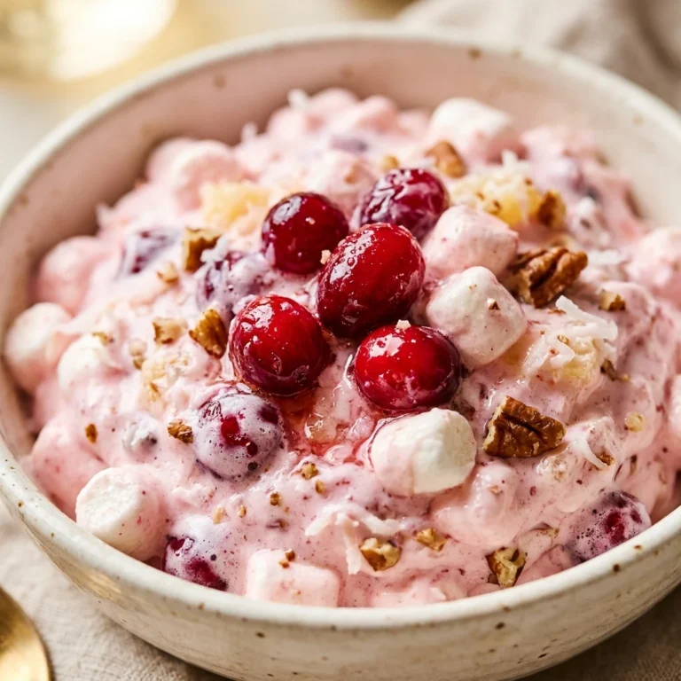 Festive Cranberry Fluff Salad