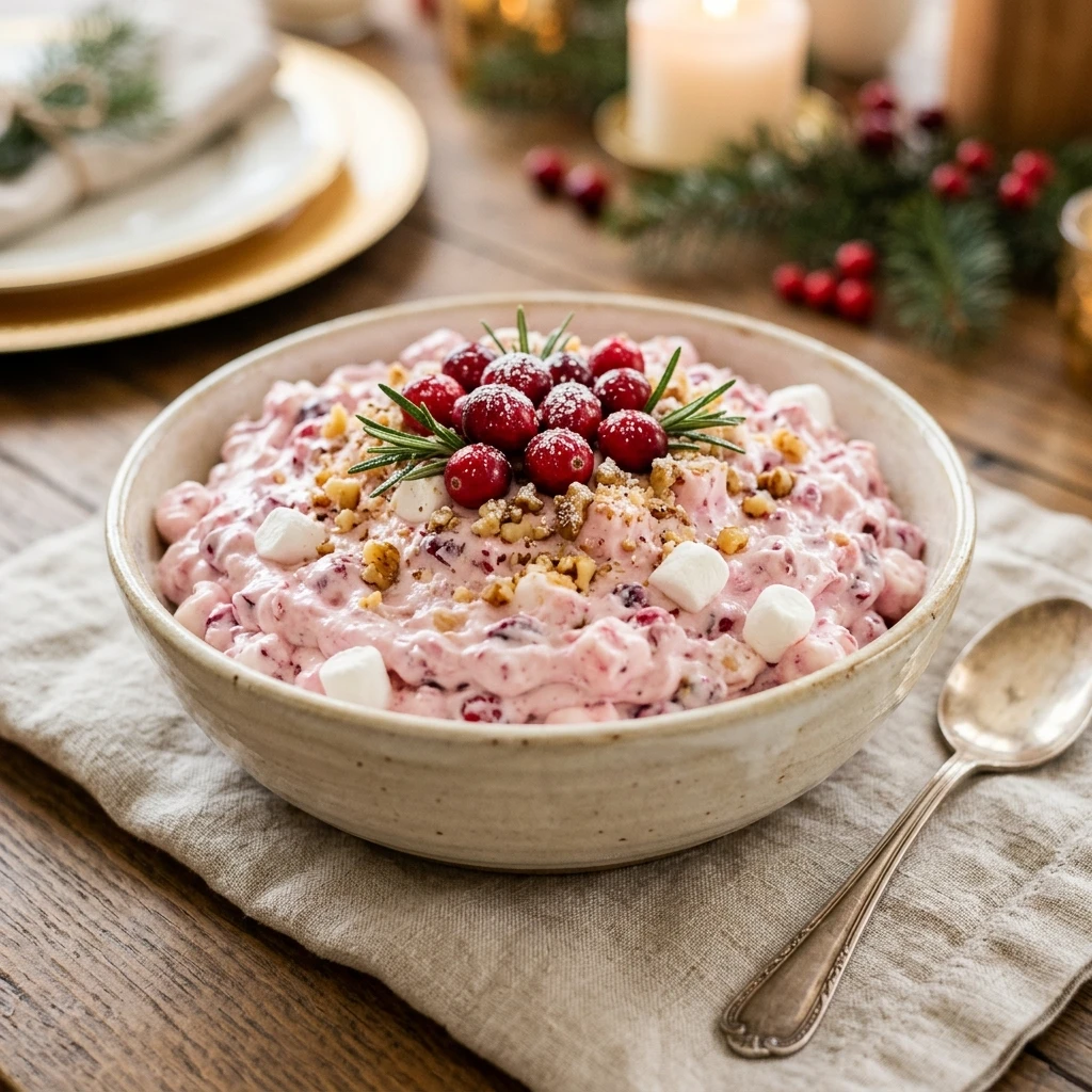Festive Cranberry Fluff Salad