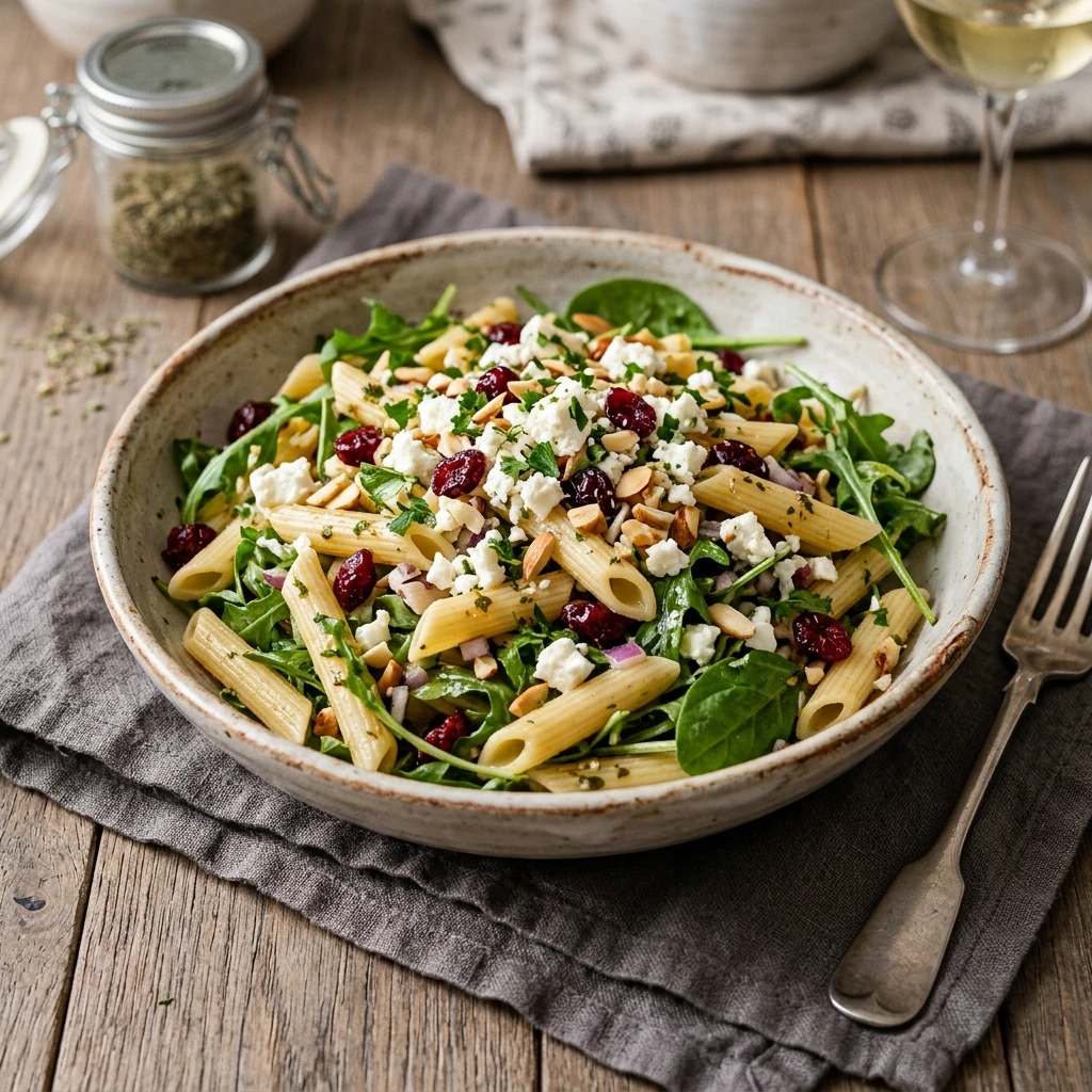 Feta Cranberry Penne Salad