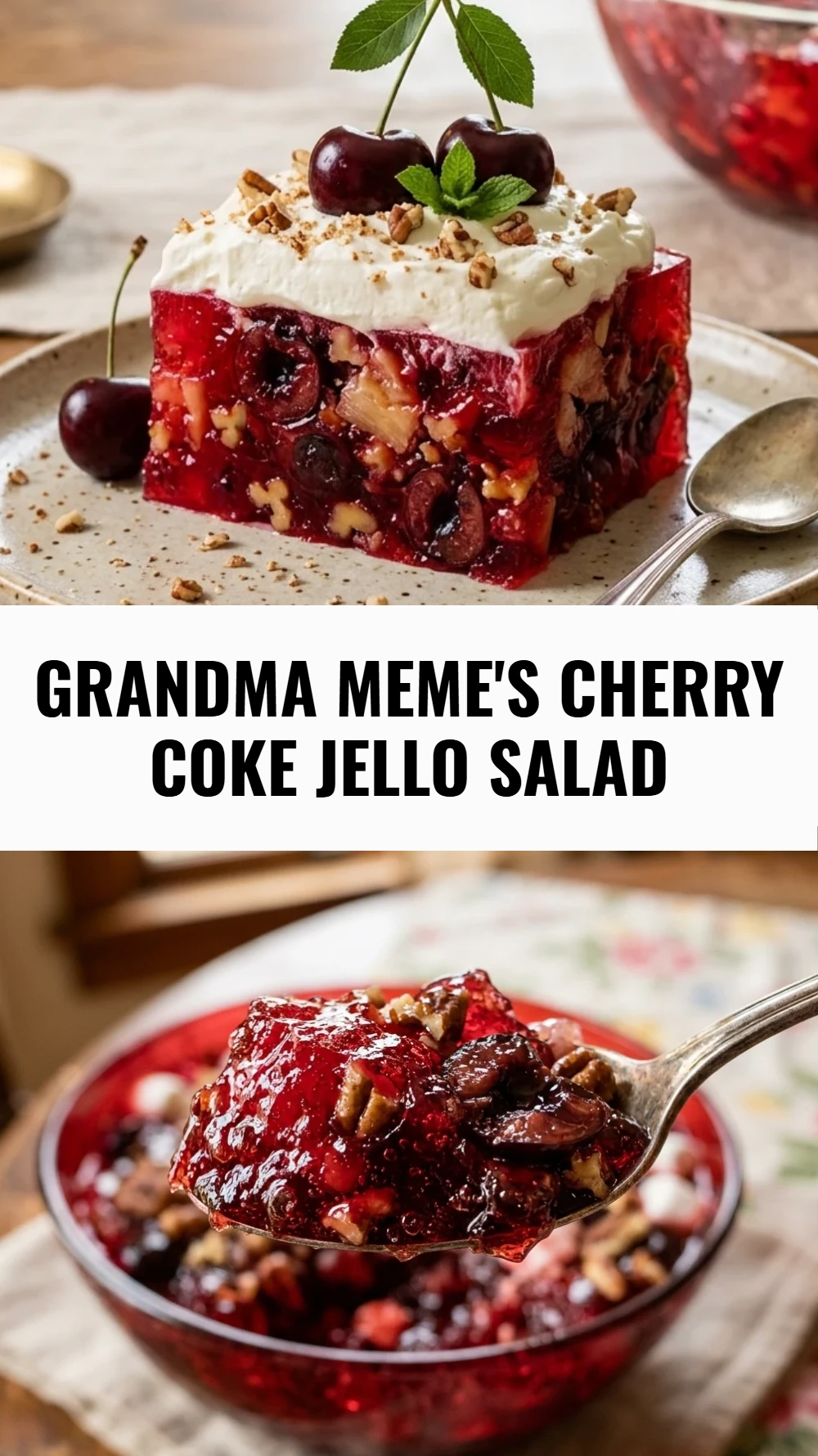 Grandma Meme's Cherry Coke Jello Salad