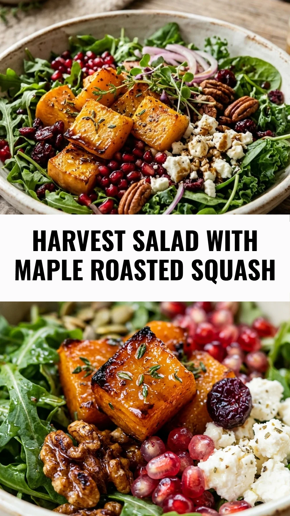 Harvest Salad with Maple Roasted Squash