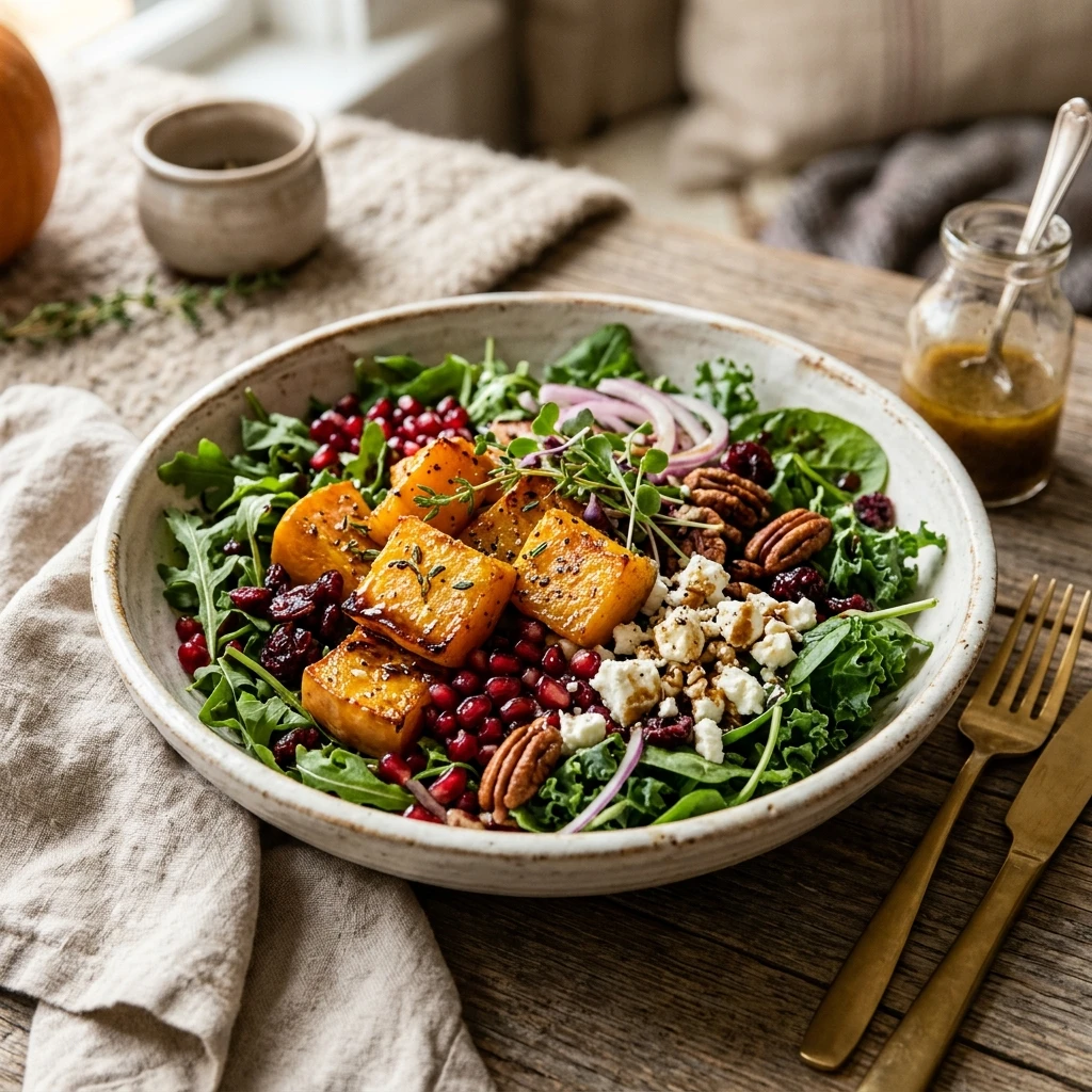 Harvest Salad with Maple Roasted Squash