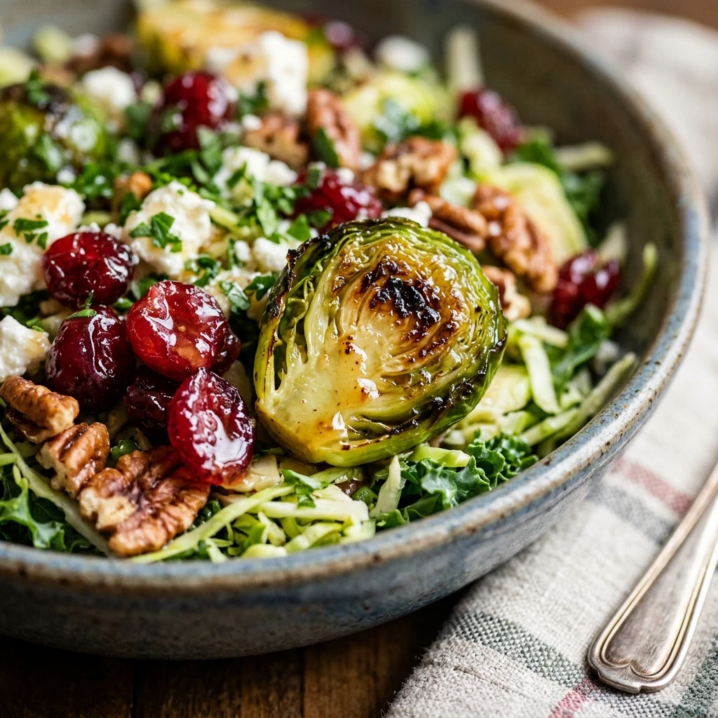 Holiday Cranberry Brussels Sprouts Salad