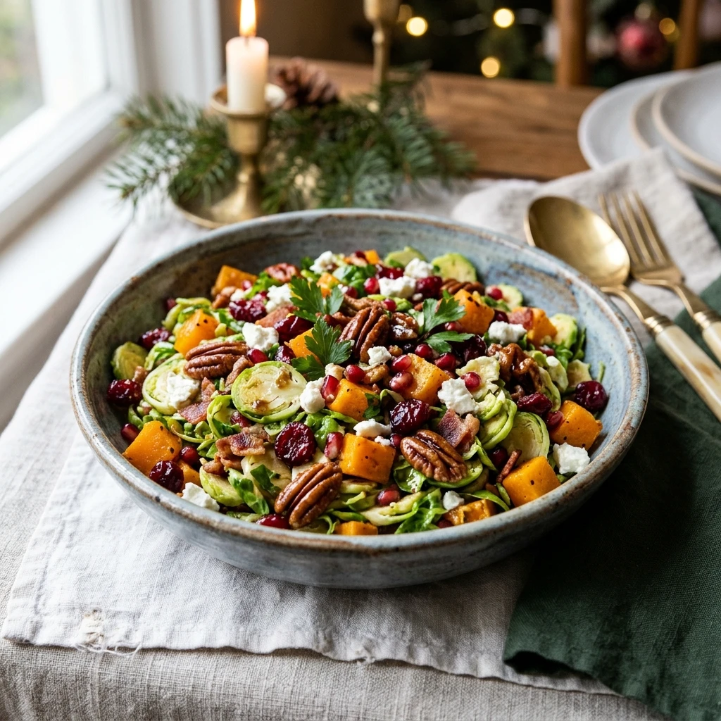 Holiday Cranberry Brussels Sprouts Salad