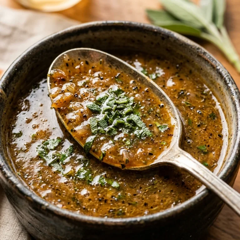 Make-Ahead Cider and Sage Gravy