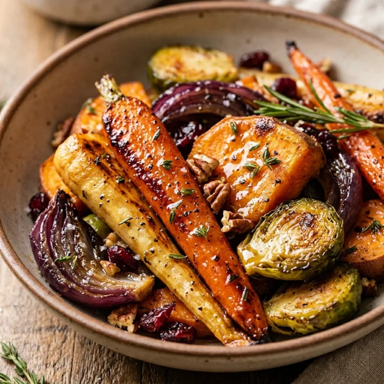 Maple Roasted Thanksgiving Veggies