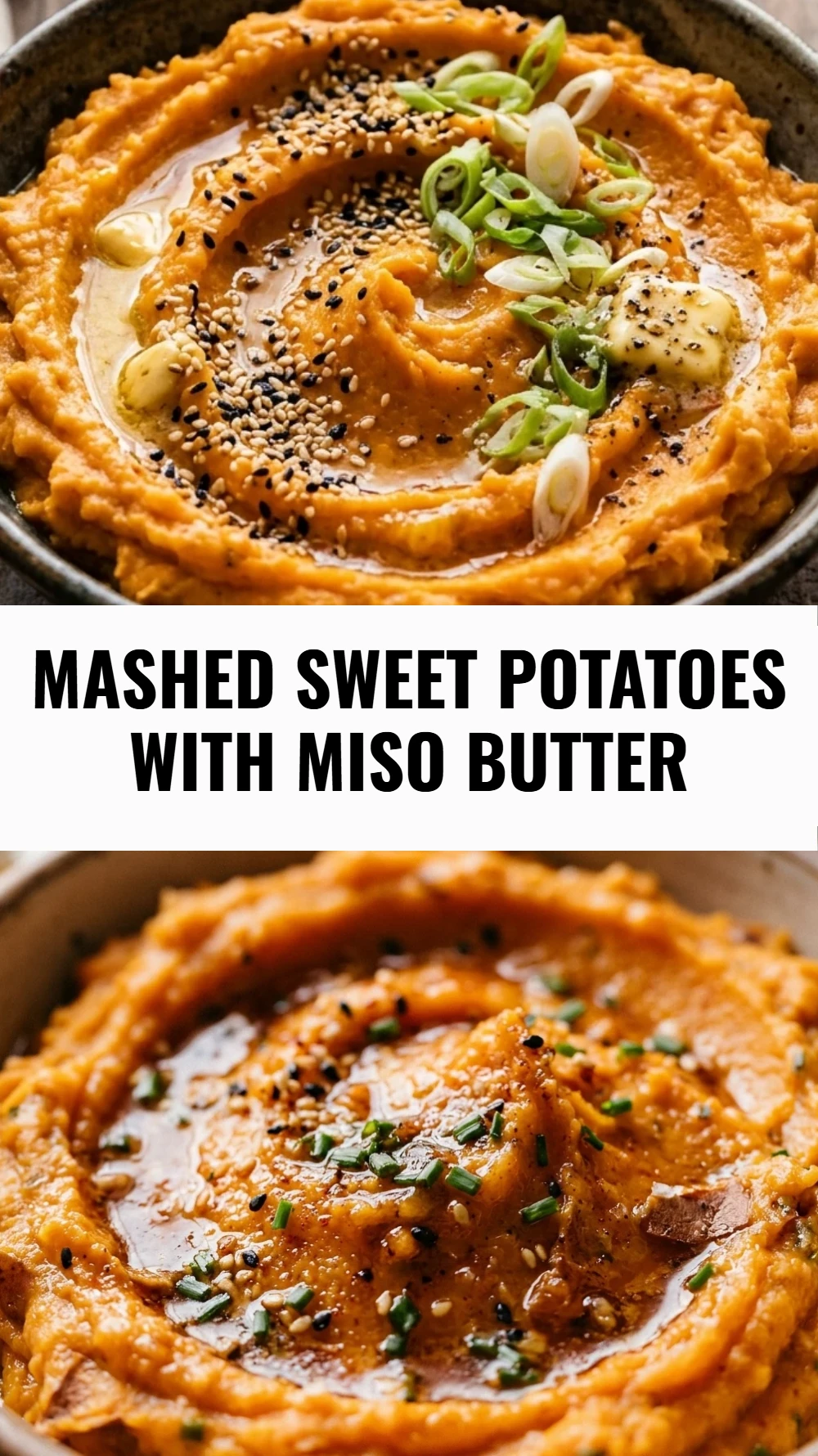 Mashed Sweet Potatoes with Miso Butter