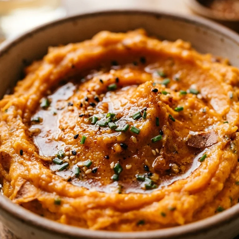 Mashed Sweet Potatoes with Miso Butter