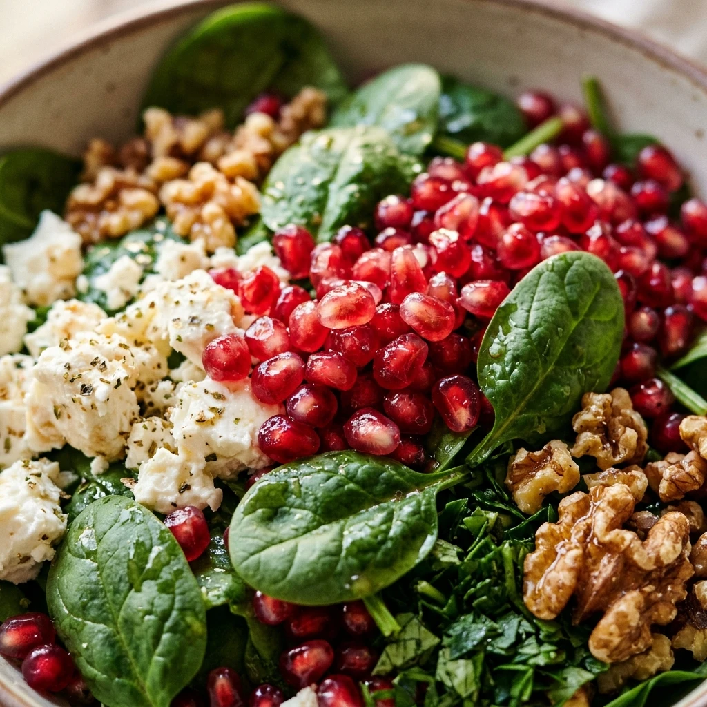 Pomegranate Feta Christmas Salad