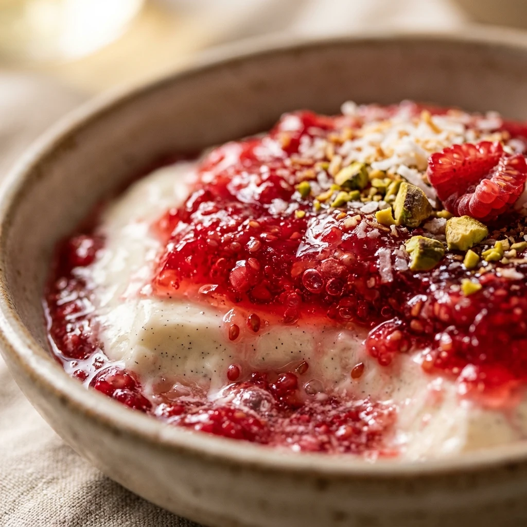 Raspberry Vanilla Jello Salad