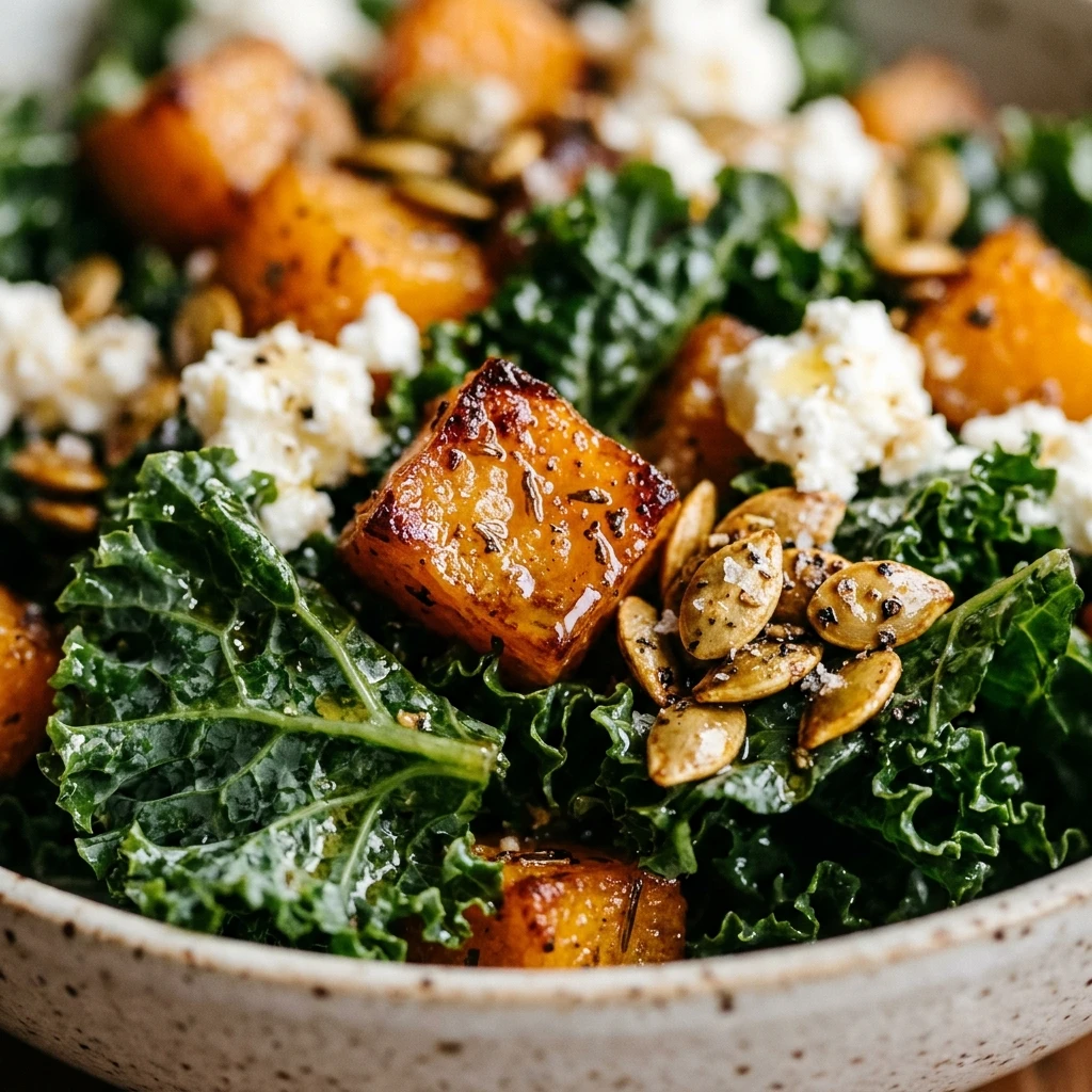 Roasted Butternut Squash and Kale Salad