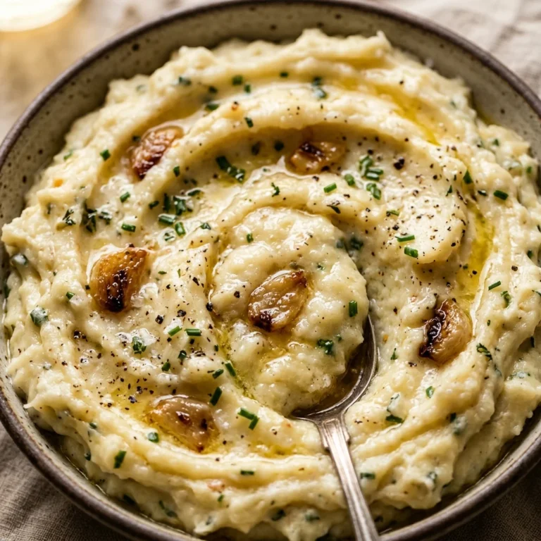 Roasted Garlic Mascarpone Mashed Potatoes