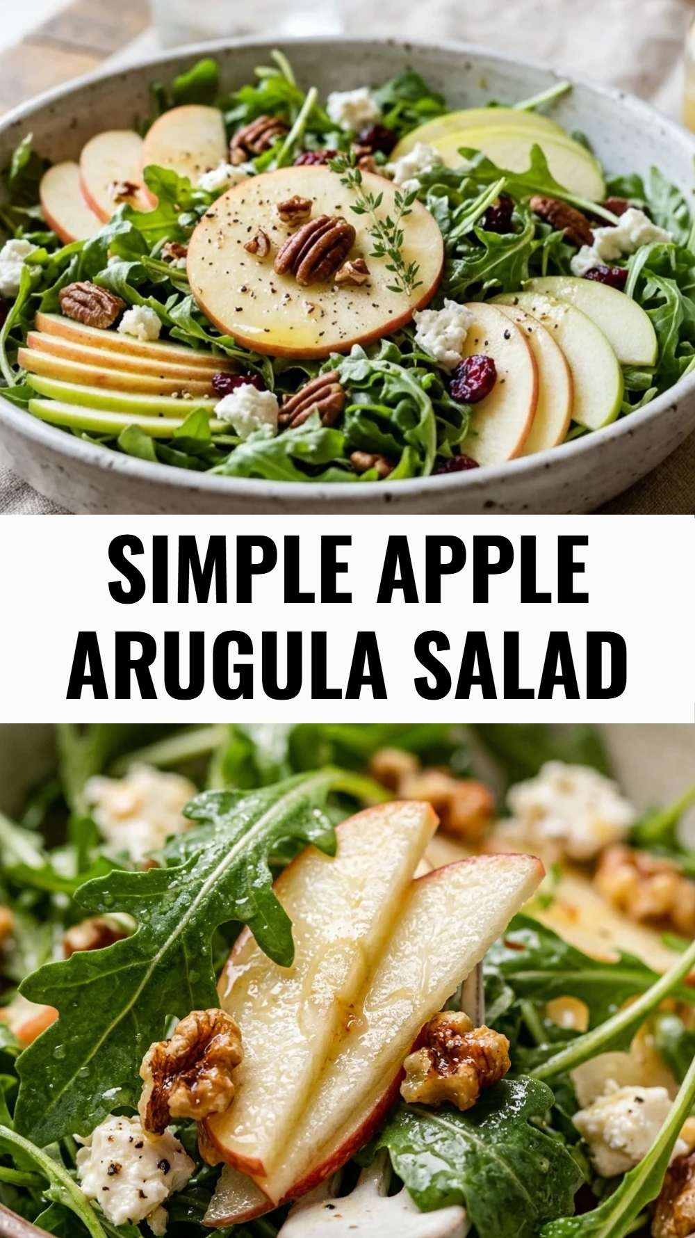 Simple Apple Arugula Salad