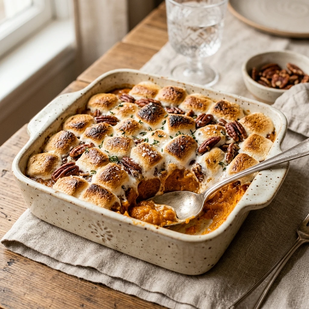 Sweet Potato Casserole with Marshmallows
