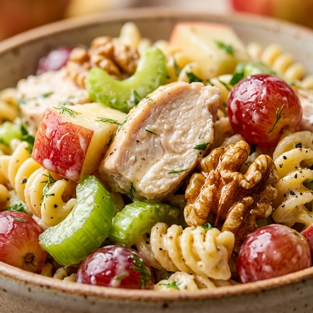 Waldorf Chicken Pasta Salad